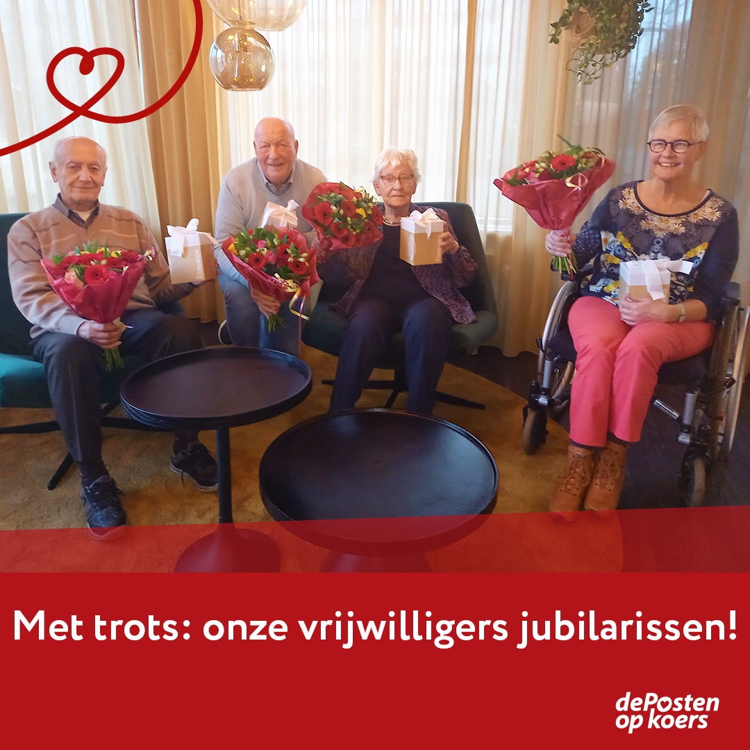 Vrijwilligers jubilarissen!