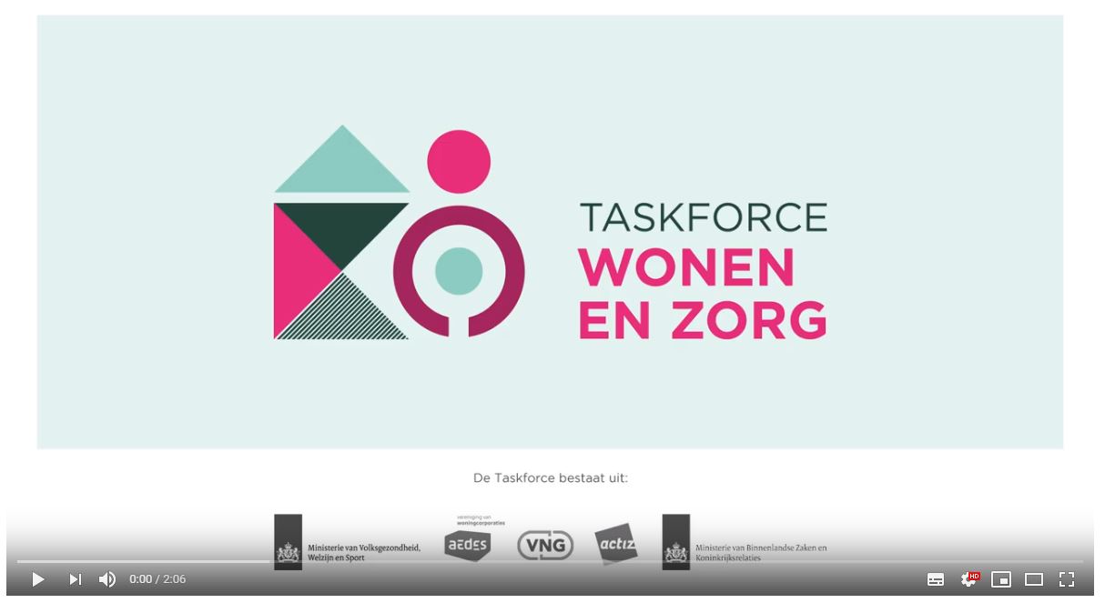 Taskforce Wonen en Zorg roept op tot actie 