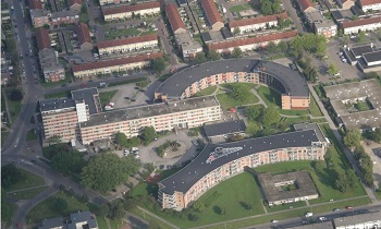 Luchtfoto de Posten Enschede