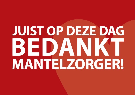 Kaartje Mantelzorger bedankt van de Posten